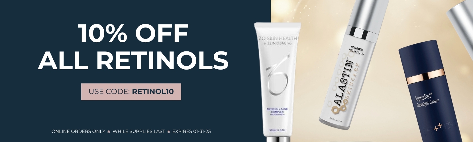 10% OFF ALL RETINOLS